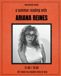 An Evening with Ariana Reines at desirelines books