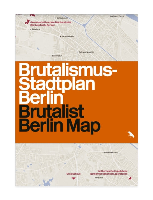 Brutalist Berlin Map : Brutalismus-stadtplan Berlin